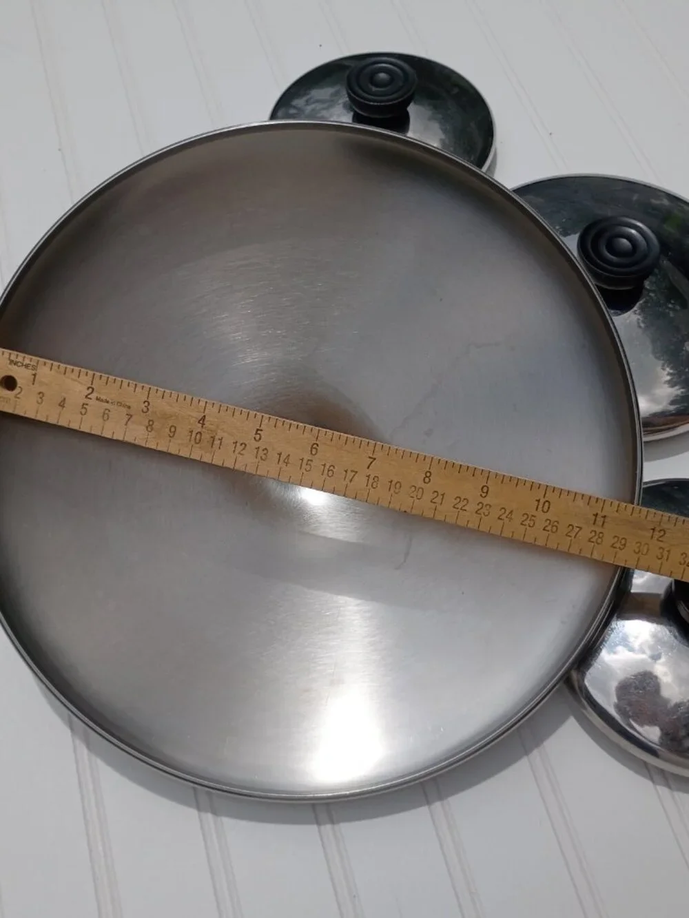 Revere Ware Replacement Lids LOT OF 7 Stainless Steel Pot and Pan Farberware Vtg